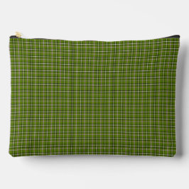 Avocado-Grünes Karo-Fensterpaneel-Muster Retro Zubehörtasche