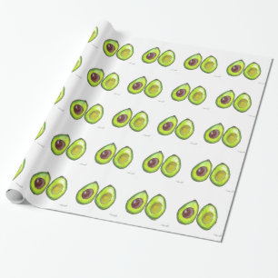 Avocado-grünes Obst Veganes Gemüse Geschenkpapier