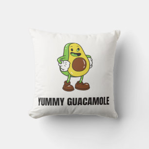 Avocado Guacamole Food Kawaii Face Kissen