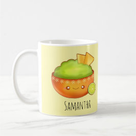 Avocado Guacamole und Tortilla Chips Kaffeetasse