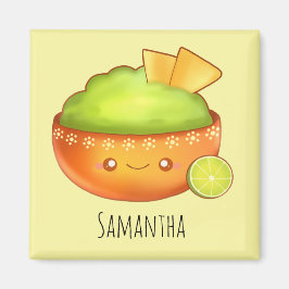 Avocado Guacamole und Tortilla Chips Magnet