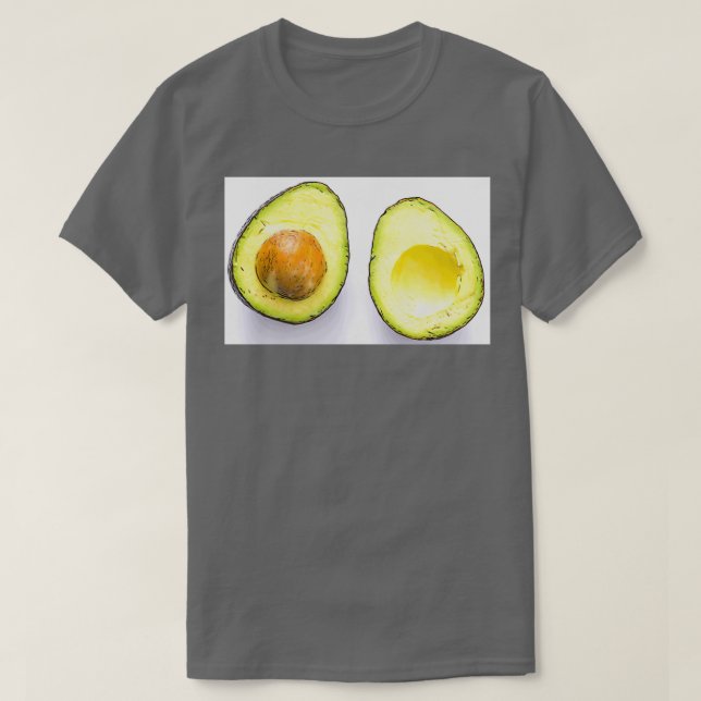 Avocado halbiert Classic TShirt (Design vorne)