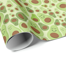 Avocado Happy Little Avos Hass Avocados Pattern Geschenkpapier