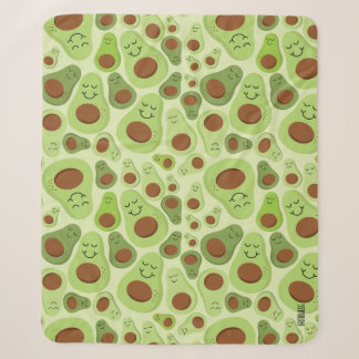 Avocado Happy Little Avos Hass Avocados Pattern Sherpadecke