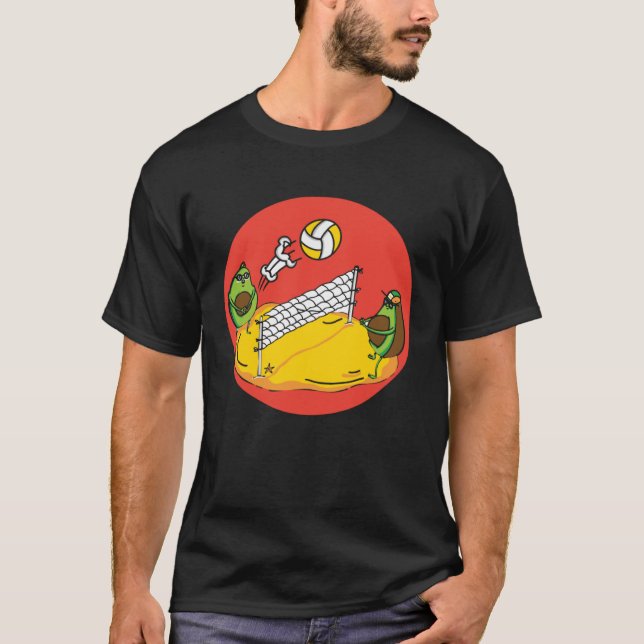 Avocado  Healthy Fruit Guacamole Vegetarian Vegan  T-Shirt (Vorderseite)