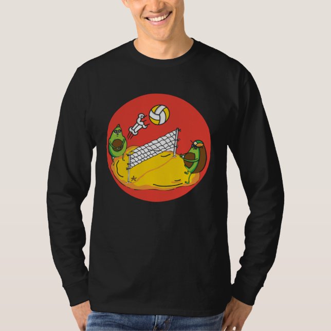 Avocado  Healthy Fruit Guacamole Vegetarian Vegan T-Shirt (Vorderseite)