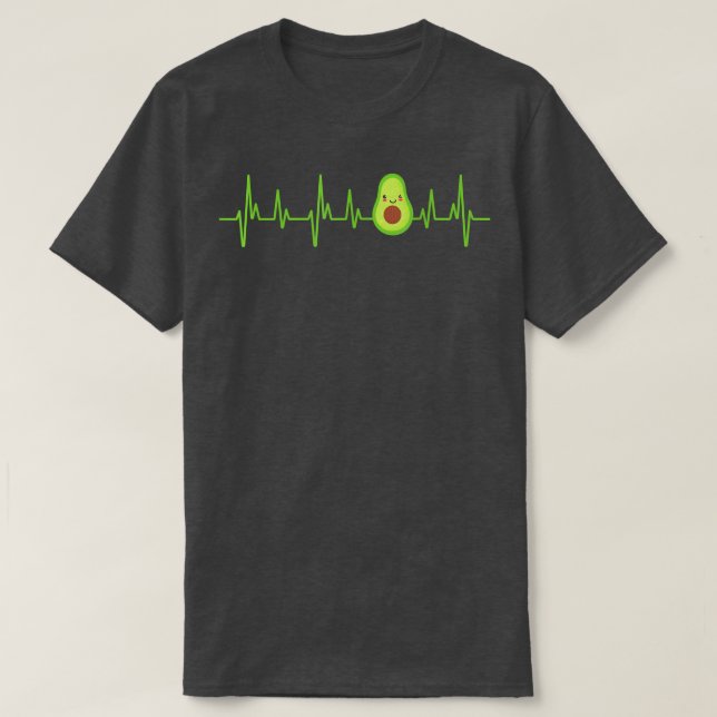 Avocado Heartbeat - avocado for men and women T-Sh T-Shirt (Design vorne)