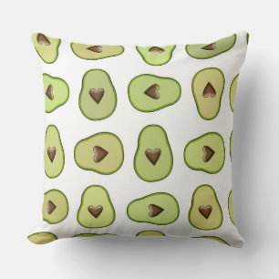 Avocado Herzgesundes Obst Fröhliche Whimsical-Part Kissen