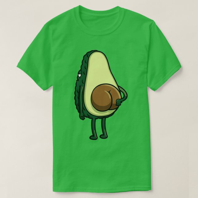 Avocado Hintern T-Shirt (Design vorne)