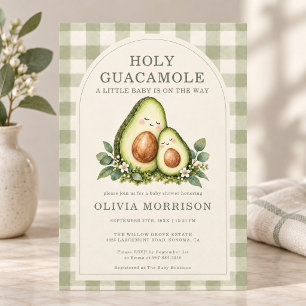 Avocado Holy Guacamole Baby Shower Einladung