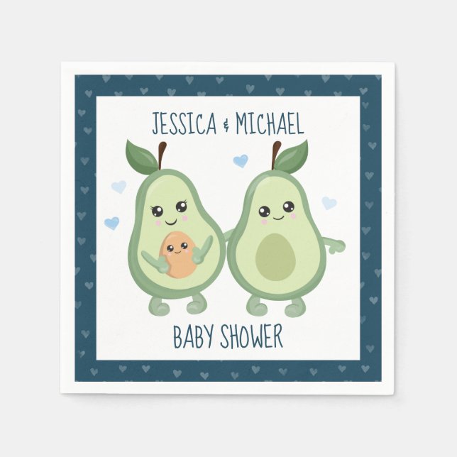 Avocado Holy Guacamole Babydusche Serviette (Vorderseite)