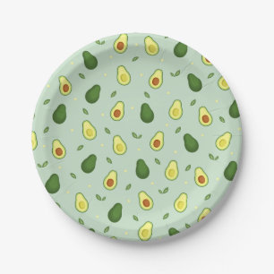 Avocado Holy Guacamole Green Baby Dusche Geburtsta Pappteller