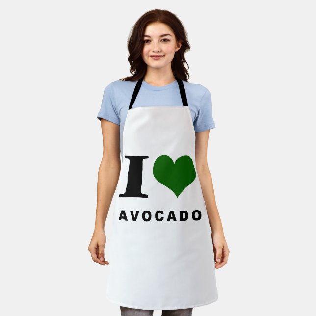 Avocado, I Liebe Avocado Schürze (Getragen)