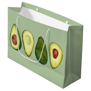 Avocado Illustration Große Geschenktüte