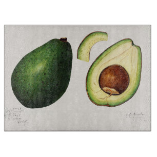Avocado Illustration Schneidebrett