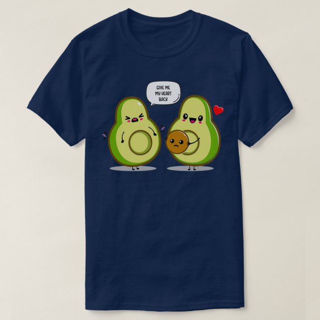 Avocado in der Liebe T-Shirt (Design vorne)