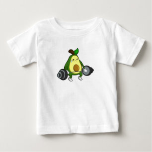 Avocado in Fitness mit Barbell Baby T-shirt