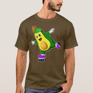 Avocado Inline Skaten Roller Skate T-Shirt