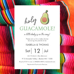 Avocado Invitation du Baby shower Saint-Guacamol