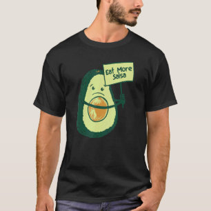 Avocado Iss Mehr Salsa  Vegane Lebensmittel  Kinde T-Shirt