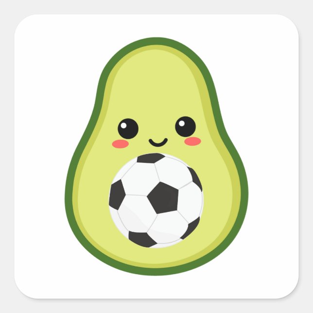 Avocado ist das beste quadratischer aufkleber (Vorderseite)