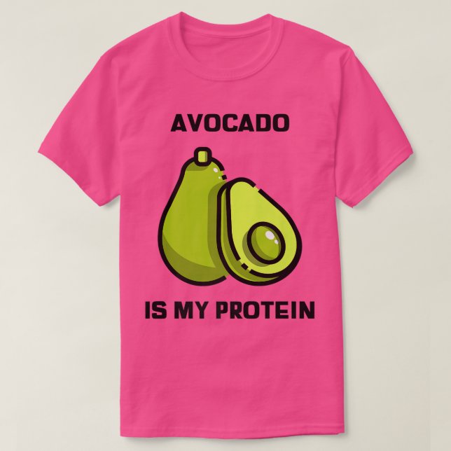 Avocado ist mein Eiweißspass Vintag T-Shirt (Design vorne)