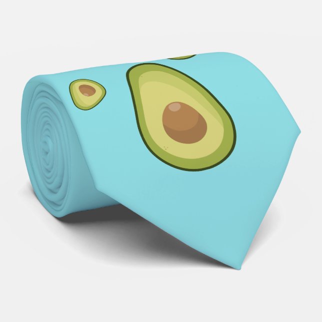 Avocado ist mein Geist Frucht Krawatte (Gerollt)