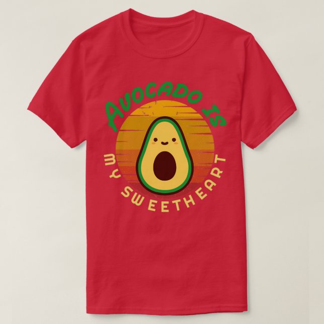 Avocado ist mein Liebling Avocado Geschenk Veganes T-Shirt (Design vorne)