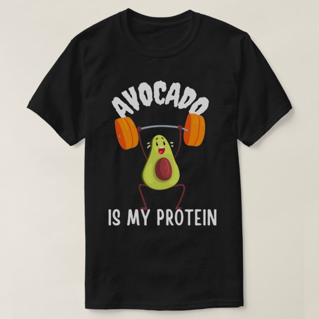 Avocado ist mein Protein Classic TShirt (Design vorne)