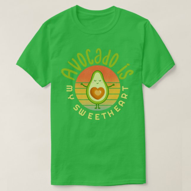 Avocado ist mein Sweetheart Avocado Geschenk Vegan T-Shirt (Design vorne)