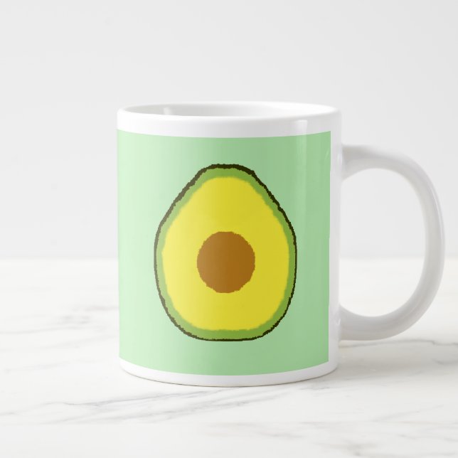 Avocado Jumbo-Tasse (Rechts)