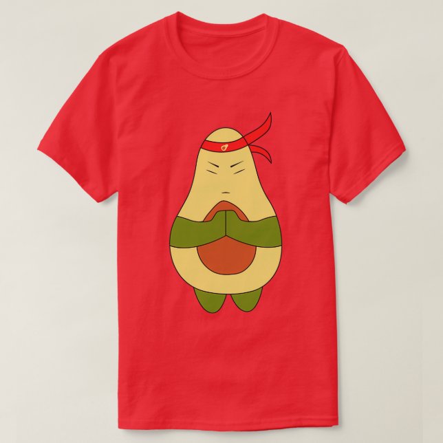 Avocado-Kampf T-Shirt (Design vorne)