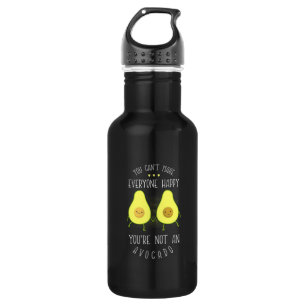 Avocado kann jedem glücklich machen edelstahlflasche