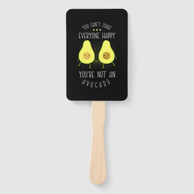 Avocado kann jedem glücklich machen fächer (Vorderseite)
