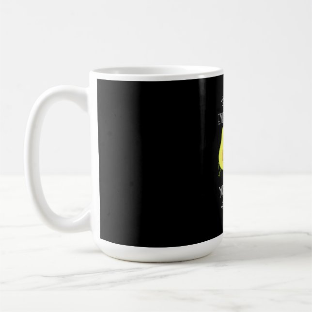 Avocado kann jedem glücklich machen kaffeetasse (Links)