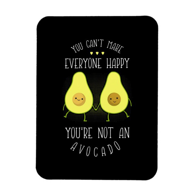 Avocado kann jedem glücklich machen magnet (Vertikal)