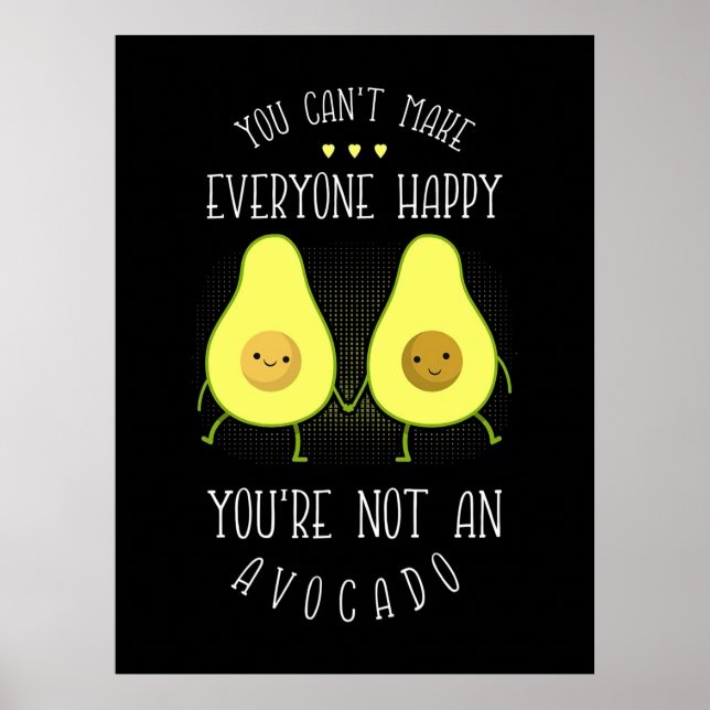 Avocado kann jedem glücklich machen poster (Vorne)