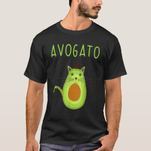 Avocado Katze Vegan Cinco De Mayo Avogato Miauen T-Shirt