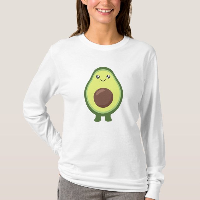 Avocado Kawaii Eat Sweet Avocados T-Shirt (Vorderseite)