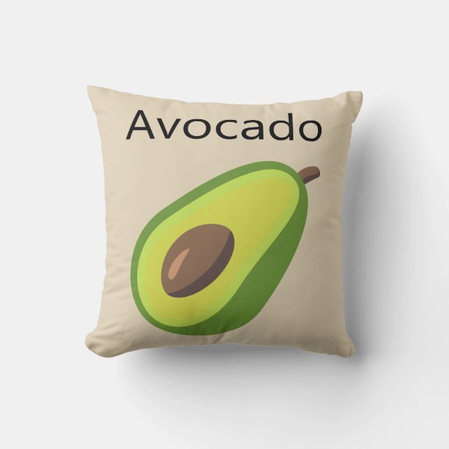 Avocado Kissen (Vorderseite)