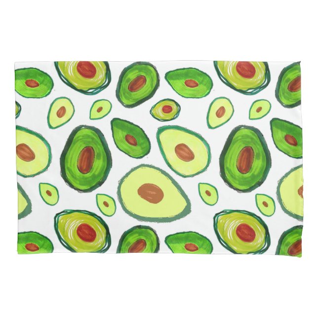Avocado-Kissen-Kasten Kissenbezug (Vorderseite)
