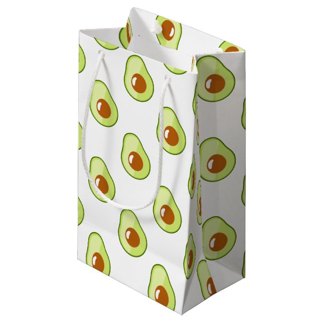 Avocado Kleine Geschenktüte (Vorderseite Schrägansicht)