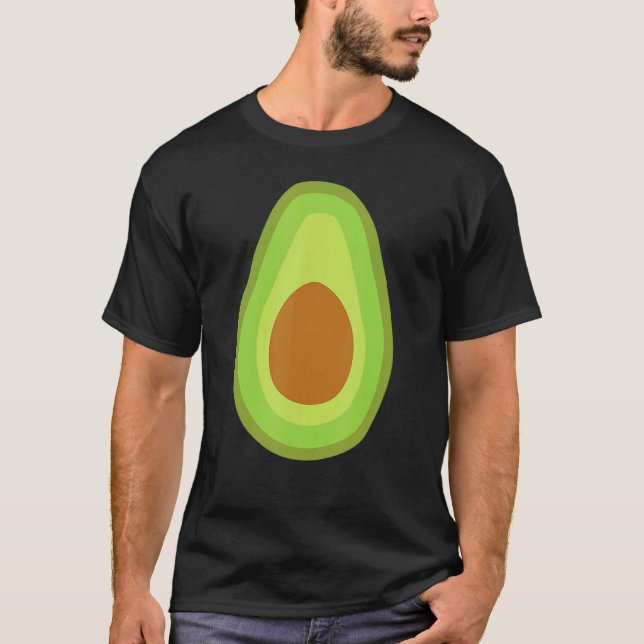 Avocado Kostüm Halloween Vegan Männer Frauen Kinde T-Shirt (Vorderseite)