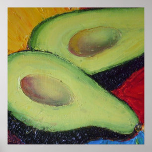 Avocado-Kunst-Plakat Poster