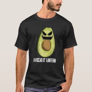 Avocado Kürbislaterne Lazy Halloween Kostüm Fru T-Shirt