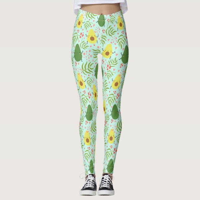 Avocado Leggings (Vorderseite)