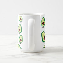 Avocado-Liebe-Kaffee-Tasse