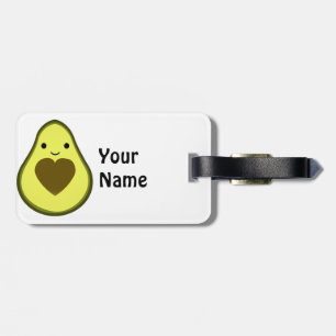 Avocado Liebe Niedlich Avocado mit Herzstück Pit Gepäckanhänger