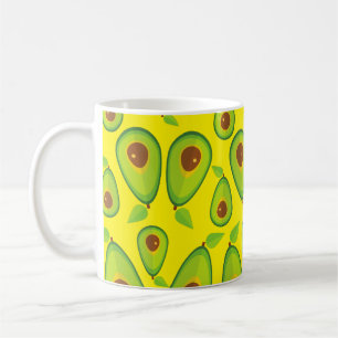 Avocado Liebe Pattern - Leckeres Avocado Lover Kaffeetasse