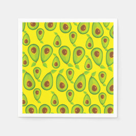 Avocado Liebe Pattern - Leckeres Avocado Lover Serviette